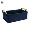 thumbnail image 2 of Panier de Rangement Portable Panier de Transport Boîte de Rangement Feutre Carré Bleu Marine, 2 of 9