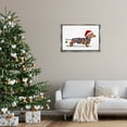 thumbnail image 3 of Stupell Industries Christmas Lights Wrapped Dog Holiday Painting Gray Floater Framed Canvas Art Prints Wall Art, 31 x 21, 3 of 10