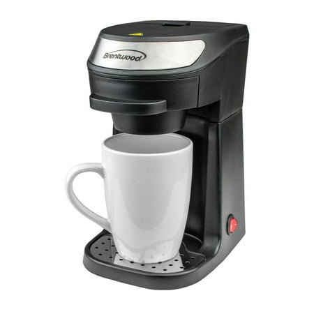 Brentwood Appliances Single Serve Coffee Maker in Black with Mug