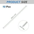 thumbnail image 2 of 10pcs 316 Stainless Steel Round Rod Bar, 1x350mm Silver Solid Shaft Rods, 2 of 6