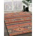 thumbnail image 2 of Ahgly Company Indoor Square Abstract Light Copper Gold Abstract Area Rugs, 7' Square, 2 of 6