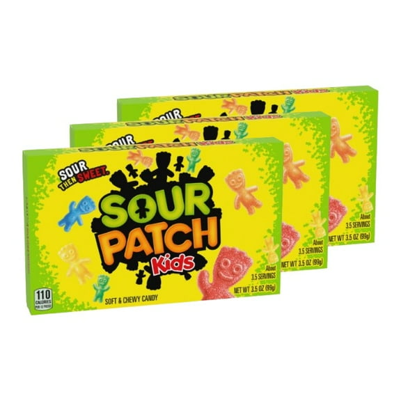 (3-Pack) SOUR PATCH KIDS Soft & Chewy Candy, 3.5 oz