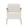 thumbnail image 4 of Meridian Furniture Woodford Cream Velvet Accent Chair, 4 of 6
