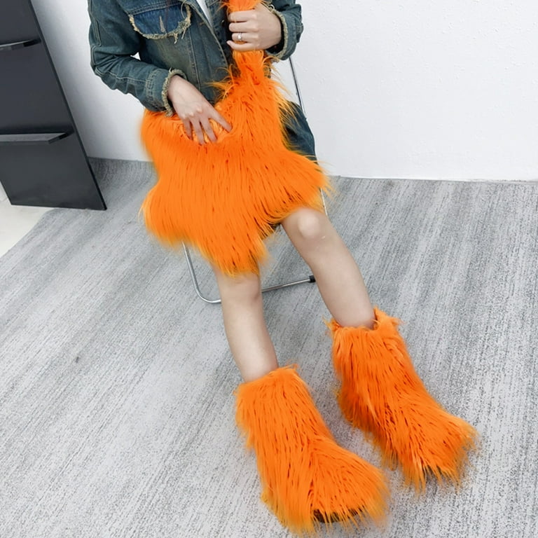 Fur satchel cheap