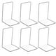 thumbnail image 1 of 6pcs Transparent Acrylic Bookends With Non-slip Stickers, Bookends For Bedroom, Library, Office, School And Desk Organiser-ynp, 1 of 5
