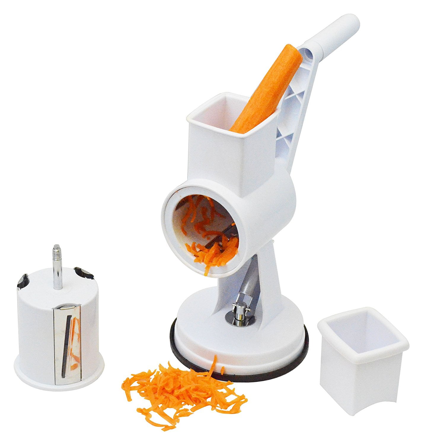 SH10184 2 in 1 Hand Crank Rotary Drum Grater Shredder Slicer Kitchen