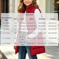thumbnail image 6 of OGLCCG Long Puffer Vest Girls Sleeveless Quilted Warm Coat Gilet Jacket Fall Winter Zip Up Padded Outerwear with Pockets(Red,13-14 Years), 6 of 8