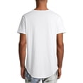 thumbnail image 3 of No Boundaries Men's Elongated T-Shirt with Short Sleeves, 2-Pack, 3 of 9