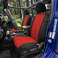 thumbnail image 3 of TLH Red Full Neoprene Waterproof Custom Fit Seat Covers for 2018-2021 Jeep Wrangler JL 4DR, 3 of 9