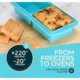 thumbnail image 7 of Silicone Freezer Tray With Lid-soup Container Molds-2-cup Extra Large Ice Cube Tray-makes 4 500ml Portions Cubes  For Freezing Soup Stews Sauces.oven&dishwasher-safe(2-pack), 7 of 7