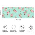 thumbnail image 3 of Pioneer Flower Floral Print Pattern Bathroom Rugs Mat, Non Slip Microfiber Bathroom Rug with Rubber Backing, Soft Mats for Bathroom Floor Tub Shower, 17"x47", 3 of 5
