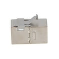 thumbnail image 2 of NavePoint CAT6A FTP Inline Keystone Coupler, RJ45 Female to RJ45 Female, 25 pack, Silver, 2 of 5