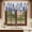 White Dark Blue, variant on Chinese Forests Tree Valances for Windows, Decorative Rod Pocket Window Valance Curtains, Nature Scenery Pine Maple Trees Short Curtain Drapes for Kitchen/Living Room, 2 Panels, 60" W x 18" L
