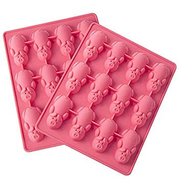 *UK Seller* Silicone 16 Cute Pig Oink Cake Chocolate Ice Cube Baking Mould Mold 