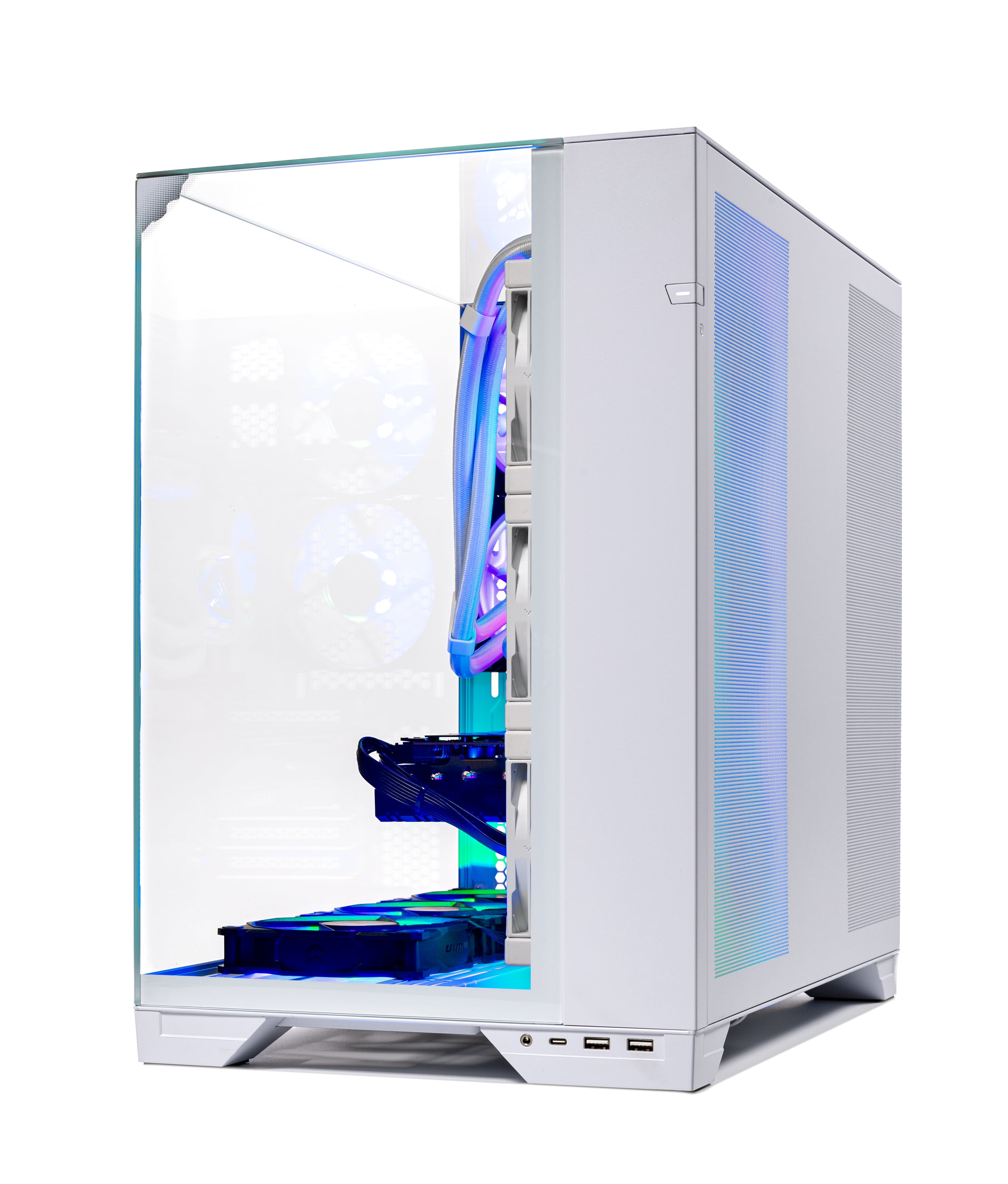 Skytech Gaming O11 Vision Gaming PC, AMD Ryzen 7 9850X3D 4.7GHz, AMD RX 9070XT 16GB VRAM, 2TB NVMe SSD, 32GB DDR5 RAM 5600, 850W GOLD ATX 3 PSU, 360 ARGB AIO , Wi-Fi, Win 11, Desktop