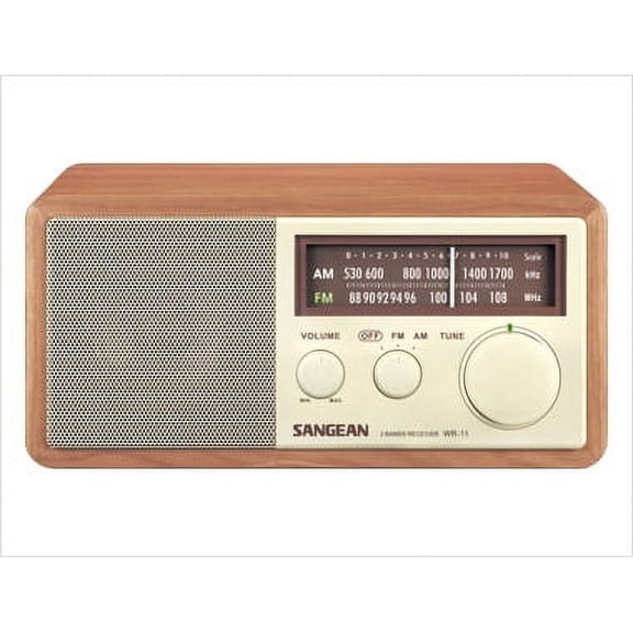 Sangean All in One AM/FM Radio with Large Easy to Read Backlit LCD Display