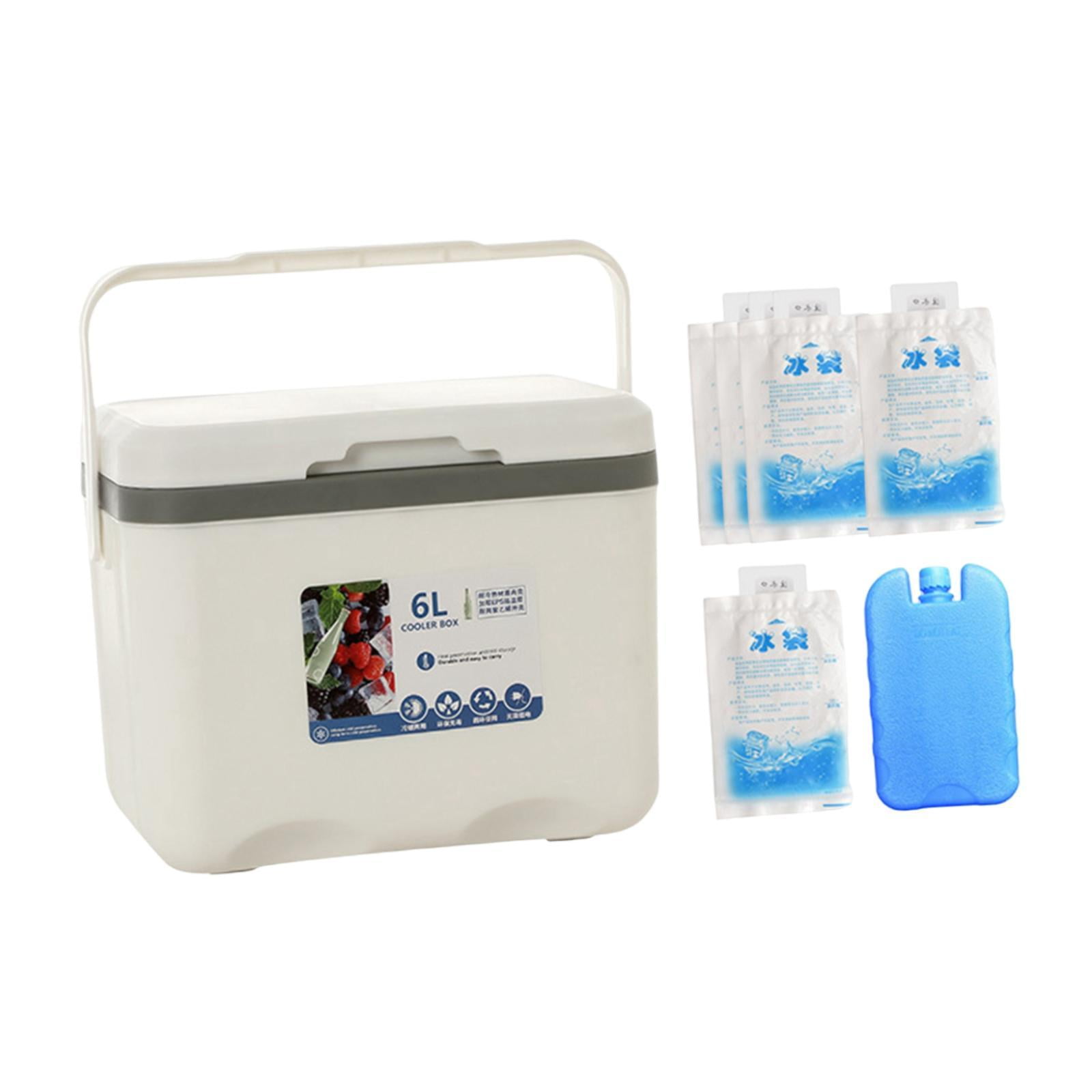 GARENDE Camp with Ice Pack Personal Cold Case for Hiking Fishing Barbecue White