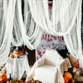 thumbnail image 6 of 4 Pack 72 x 30 Inch Halloween Creepy Cloth Spooky Halloween Decorations Indoor Outdoor Haunted House Party Decor Supplies Backdrops for Garden, Doorways, Yard, Home, Windows, 6 of 8
