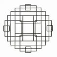 thumbnail image 1 of Benjara BM221140 Metal Wall Decor with Overlapping Square Design, Black, 1 of 1