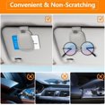 thumbnail image 6 of ZIVACATE Sunglass Holders for Car Sun Visor,1 Pack Magnetic Leather Glasses Eyeglass Hanger Clip for Car Accessories (Grey), 6 of 7