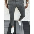 thumbnail image 2 of Viikei Men's Shorts Clearance Mens Shorts Mens Shorts Athletic Plus Size Shorts for Men Fashion Casual Slim Fit Plaid Print Zipper Long, 2 of 3