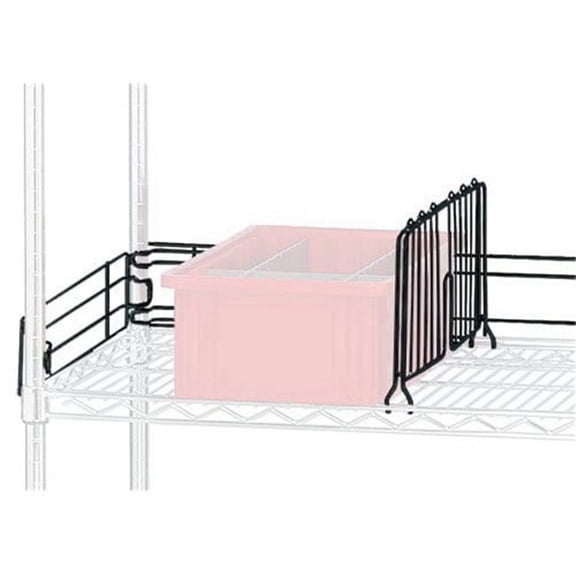 36 in. Wire Shelving Unit Back Ledges - Black