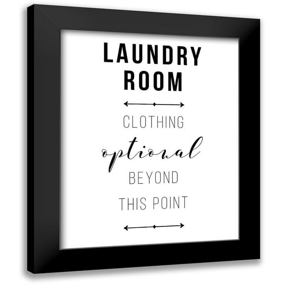 Murray, Amanda 12x14 Black Modern Framed Museum Art Print Titled - Laundry Room