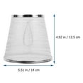 thumbnail image 3 of Miangastore Abat-Jour Transparent Simple en Tissu pour Luminaire Rond Lot de 1, 3 of 8