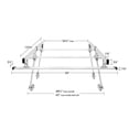 thumbnail image 6 of Elevate Outdoor UPUT-RACK-ALUM-V2 Universal Aluminum Over-Cab Truck Rack - 800-lb Cap, 6 of 7