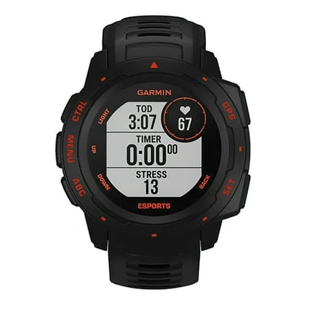 Garmin - Instinct Esports GPS Smartwatch 22mm Fiber Reinforced Polymer - Black