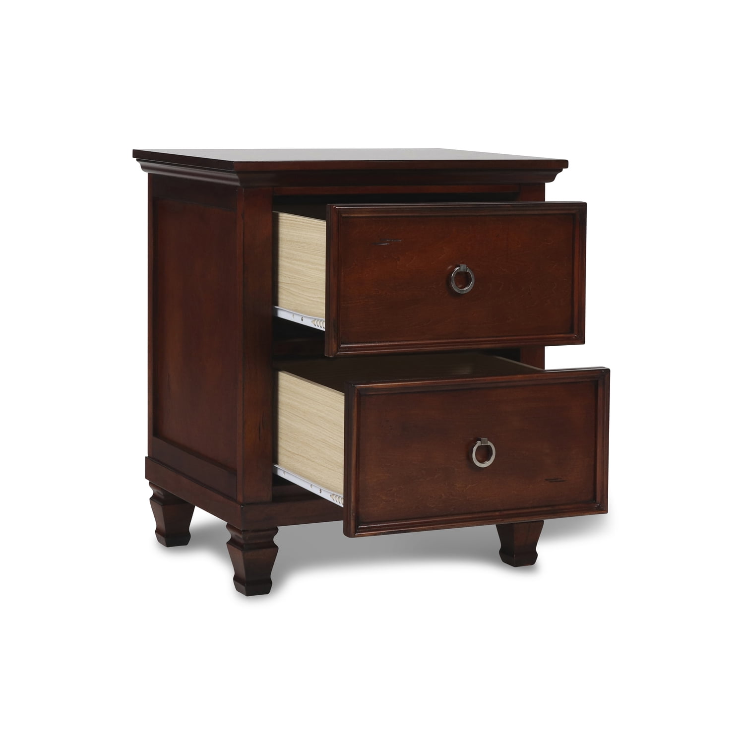 New Classic Furniture Tamarack Solid Wood 2-Drawer Nightstand in Cherry