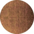 thumbnail image 1 of Ahgly Company Indoor Round Oriental Orange Industrial Area Rugs, 4' Round, 1 of 4