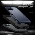 thumbnail image 3 of JETech Case for iPhone 15 6.1-Inch, Heavy Duty Dual-Layer Rugged Protection, Shockproof Protective Tough Phone Cover with Matte Back (Navy), 3 of 6