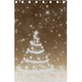 thumbnail image 5 of Coolnut Christmas Background Thermal Insulated Blackout Grommet Printed Window Curtain - 84x55 in - 100% Polyester 2 Panels, Symmetry, 5 of 6