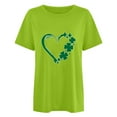thumbnail image 2 of QIPOPIQ T-Shirts à Manches Courtes Col Rond pour Femmes T-Shirts de la Saint-Patrick T-Shirts pour Dames T-Shirt Shamrock T-Shirt Vert T-Shirts de la Saint-Patrick T-Shirts Graphiques de Vacances en Forme de Cœur Offres, 2 of 4