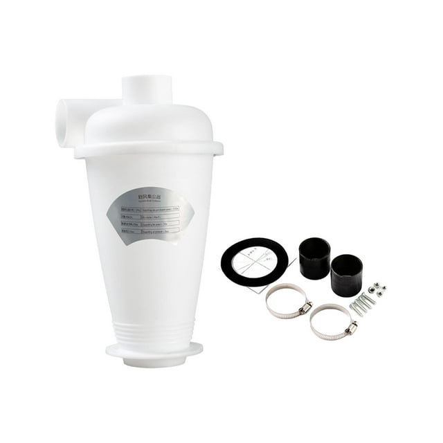 Elodie Cyclone Dust Collector Cyclone for Vacuum Cleaner for Chipboard Plaster Sand White