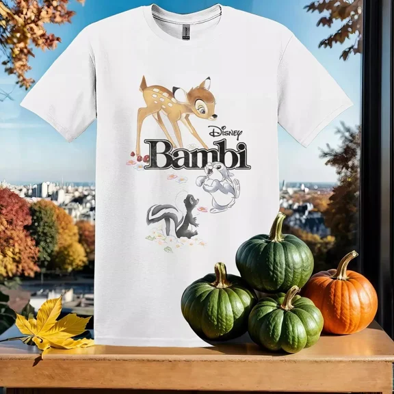 Bambi Thumper Big Portrait T-shirt Men Women Unisex Tshirt