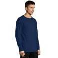 thumbnail image 2 of Hanes Essentials Men's Cotton Long Sleeve T-Shirt Navy M, 2 of 4