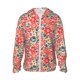 thumbnail image 1 of Balery Small Coral Red Flowers Sudadera ligera de manga larga con capucha y protección solar UPF 50+ para hombre y mujer, ideal para pesca y running-Small, 1 of 7