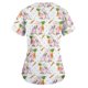 thumbnail image 4 of Pntutb Mujeres Plue Tamaño Animal Print Casual Manga corta Cuello en V Carer top Pntutb Pntutb-893, 4 of 5