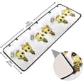 thumbnail image 4 of SKYSONIC 2'X6' Cute Bee Lovers Runner Rug with Rubber Backing, Valentines Couple Non Slip Entryway Rug Runner Washable Soft Area Rug Carpet for Hallway Bedroom Kitchen Decor, 4 of 6