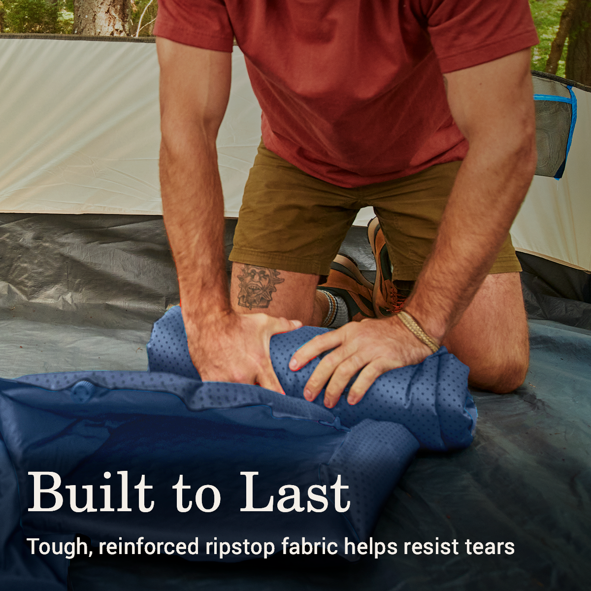 Coleman Montauk™ Big and Tall Self-Inflating Sleeping Pad, Blue