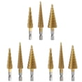 thumbnail image 1 of Juego de Brocas de Acero de Paso Rapido de 9 Piezas Juego de Brocas de Metal con Cono de Titanio Taladro de Manejar Hexagonal Recubierto de 1/4 Pulgadas Cambio Rapido, 1 of 5