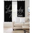 thumbnail image 2 of Black Blackout Curtains for Bedroom Living Room Darkening Curtains 84 Inch Length 2 Panels Set Laundry Room Minimalist Modern Art Window Curtain Insulated Window Treatment Grommet Drapes 42"x84", 2 of 9