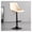Cream, variant on Bar Stools Faux Leather Barstools with Back & Footrest,Modern Swivel Counter Height Stool Adjustable High Bar Chairs for Kitchen Islands