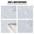 thumbnail image 3 of LUSHVIDA 100% Waterproof PVC Outdoor/Indoor Tablecloth with Umbrella Hole and Zipper-White, 60 inch Round Vinyl Tablecloth for Patio/Garden/BBQ, 3 of 8