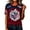 02-Deep Red, variant on JULMCOMO Women's Summer Tops 2026 Soccer Cup V Neck Short Sleeve Fan Wear USA Soccer Jersey American Flag Football Graphic Tees Wine L