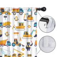 thumbnail image 4 of Funny Window Curtains for Kids Room - 42Wx63H Inch 2 Panels, Rod Pocket Colorful Cartoon Cars Patterns for Boys Bedroom Decor Preschool Classroom Curtains Playroom Living Room Window Drapes, 4 of 5