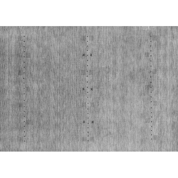 Ahgly Company Indoor Rectangle Abstract Gray Contemporary Area Rugs, 7' x 9'