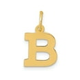 thumbnail image 1 of 14k Yellow Gold Small Block Letter B Initial Charm Pendant, 1 of 4